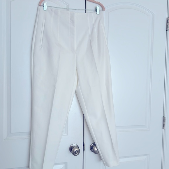 NWT Zara High waist White Ankle Pants. Size XXL - Picture 2 of 3